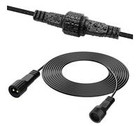 cshare Catena di prolunga 5 m, 2 poli, cavo di prolunga, IP65, impermeabile, cavo di prolunga per esterni G40 Globe, luci ghiaccioli, lampada da giardino, colore nero