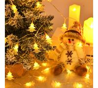 cshare Catena luminosa per albero di Natale, 6 m, 40 LED, mini catena luminosa a batteria, con timer, IP65, impermeabile, per finestre di Natale, decorazioni per interni ed esterni