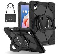 CSHNB for Huawei Matepad 11.5S WiFi: TGR-W09 11.5" (2024 Release) Case Built-in Pencil Holder Rugged Shockproof Cover,Protective Case W 360 Swivel Kickstand+Hand Strap+Shoulder Strap(Siyah)