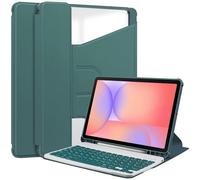 CSHNB for iPad Air 11 inch 7th (M3) 2025/ 6th (M2) 2024 Case with Keyboard & Pen Holder, Folio Keyboard Cover with Pencil Holder for iPad Air 11-inch M3/M2 (2025/2024)(Dark Green)