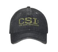 CSI Scena Investigazione Berretto da Baseball Vintage Distressed Lavato Programmi TV cap cap da Sole Outdoor all Seasons Travel Soft Hats cap Cotone, per Tutte Le Stagioni