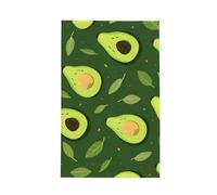 Csivkej Salviette asciutte rapide di Microfiber dell'asciugamano della cucina della stampa verde scuro dell'avocado per l'essiccazione 41x66 cm