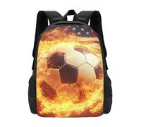 CSIVKEJ Zaino per uomo e donna, leggero, per spostamenti quotidiani, viaggi d'affari, escursioni, Pallone da calcio 2, 42 X 32 X 14 cm