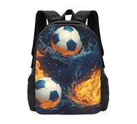 CSIVKEJ Zaino per uomo e donna, leggero, per spostamenti quotidiani, viaggi d'affari, escursioni, Pallone da calcio 4, Taglia unica
