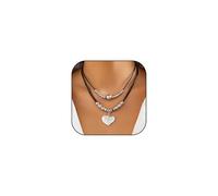 CSIYANJRY99 Collane occidentali a strati per le donne vintage turchese perline gioielli occidentali per le donne Ox-head Cactus Cross Chain Collane Country Concert Cowgirl abiti accessori, Medium