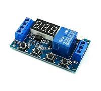 CSKWLLNBC DC 5V 12V 24V HA Condotto LA Luce Digitale Tempo di Ritardo Relè Trigger Ciclo Timer Interruttore Circuito Modulo Controllo Temporizzazione Fai da Te