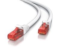 CSL - 2m Cavo di Rete di Alta qualitá - Cat.6 Ethernet Gigabit LAN RJ45-10 100 1000 Mbit s - Cavo Patch - UTP - Compatibile con Cat.5 Cat.5e Cat.7 - Bianco da 2 Metri