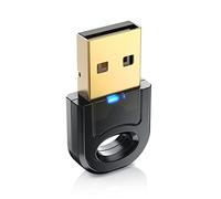 CSL - Adattatore Bluetooth 5.0 USB Nano - BT V5.0 Stick Dongle - per PC Laptop - Ricevitore e trasmettitore Bluetooth per desktop, laptop, stampante, auricolari, altoparlanti, compatibile con Windows