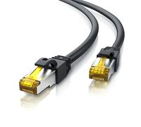 CSL - Cavo di rete CAT 7 da 20 m, per cavo Internet da 10 Gigabit ad alta velocità, cavo Ethernet ad alta velocità, S FTP PIMF, 10 Gbps Cat.7 RJ45, switch router modem PC, 20 m, nero
