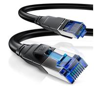 CSL - Cavo di rete CAT.8, 40 Gbit, LAN, cavo dati CAT8, ad alta velocità, Gigabit Ethernet, 40000 Mbit, velocità in fibra, S/FTP PIMF, schermatura, connettore RJ45, nero