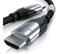 CSL - Cavo HDMI 0,5 m 50 cm 2.0b - Ultra HD 4k 60Hz Gbits 0,5 metri - più recente standard - Ethernet High Speed HDMI 2.0 - Ultra HD 3D ARC CEC HDCP HDR - 3 schermature - Platino Edition