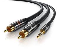 CSL-Computer 10m Cavo Jack Stereo a Y - 1 x Jack 3,5mm e 2X Maschio - Serie Premium HQ garantito a Vita