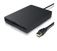 CSL Lettore Floppy Esterno USB FDD 1,44MB 3,5 Pollice PC e Mac Slimline Floppy