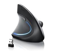 CSL Mouse Wireless Verticale - Bluetooth e Radio 2,4 GHz - Ergonomico per Prevenzione Braccio e Tunnel Carpale - per PC, Laptop, Notebook