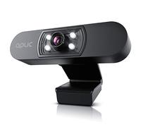 CSL - Webcam Full HD 1080p con Microfono - 2k 1920x1080p @ - 4 luci ausiliari/Scena - Lente 5P - Bilanciamento Automatico del Bianco - per PC Mac - OBS, Zoom, Mixer, Skype, FaceTime - Laptop