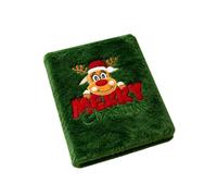 Cslbiuni Cute Plush Christmas Deer Notebook