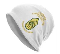 CSM arruolato dell'esercito Sergente Maggiore di comando in pensione Cappello caldo a maglia Hip hop Cappello a cappellino Autunno Inverno Cappelli da Autunno Inverno Cappelli per Adulti Unisex