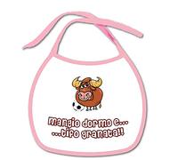 csm informatica Bavetta Bavaglino personalizzabile Calcio Tifoso adatto a Torino mangio bevo e tifo Granata Regalo nascita neonato gadget compatibile per tifoso del toro