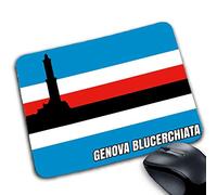 csm informatica Tappetino Mouse compatibile con Sampdoria Calcio personalizzabile Genova blucerchiata Lanterna