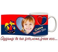 csm informatica Tazza Genoa cuore Rossoblu grifone Personalizzata con nome,frase,foto ecc Idea Regalo Per Genoano idea regalo festa del papà Natale compleanno auguri collezione foto ricordi