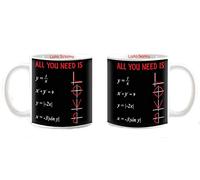csm informatica Tazza Mug Matematica Personalizzabile all You Need is Love Nera Formula Matematica Serie Amo la Matematica