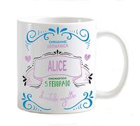 csm informatica Tazza Mug Nomi Femminili, Nome Alice