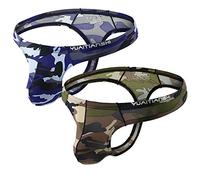 CSMARTE Camouflage Uomo Tanga Mutande Perizomi Slip Morbidi Intimo