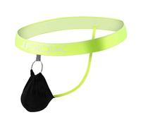 CSMARTE, Perizoma da uomo in modal, retro a T, biancheria intima sexy Nero XL
