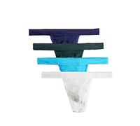 CSMARTE Uomo Tanga Mutande Perizomi Slip Morbidi Intimo (4 Multicolore, XX-Large)