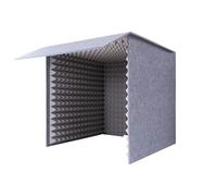 CSMDD Cabina di Canto Portatile, Schermo Isolante per Microfono, Lsolante per Microfono per Riduzione del Rumore per Studio Musicale, Camera da Letto, Casa, Rid