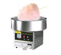 CSMDD Macchina Commerciale Dello Zucchero Filato 1200W, Macchina Automatica per Zucchero Filato, Temperatura Regolabile con Ciotola in Acciaio Inossidabile per Bambini, Casa, Compleanno, Feste