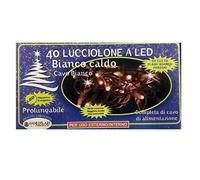 CSN 10495 40 LUCCIOLE A LED BIANCO CALDO CON 10 FLASH BIANCO FREDDO NATALE