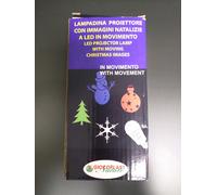 CSN 16927 LAMPADINA PROIETTORE CON IMMAGINI NATALIZIE A LED IN MOVIMENTO NATALE