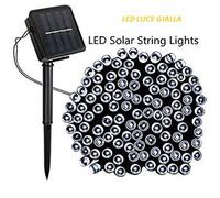CSN SL3806R 60 LUCI DI NATALE A LED ALIMENTATI AD ENERGIA SOLARE COLORE GIALLO
