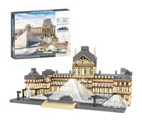 CSNRHG Paris Louvre Museum - Set di mattoncini da costruzione, per bambini, adulti, 3377 pezzi