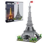 CSNRHG Paris Torre Eiffel di fama mondiale modello architettonico Micro mattoncini da costruzione, set 3350 pezzi puzzle 3D giocattoli regali per bambini e adulti