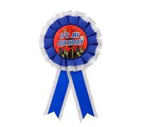 Csoisoy Spilla con scritta "It's My Birthday", con nastro a ragnatela, per feste di compleanno, in raso, per donne e uomini