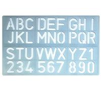 CSP P-1600 - Modello per lettere e numeri, 30 mm