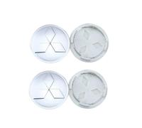 CSPYBGXOF 4 Pezzi Auto Coprimozzi, per Mitsubishi L200 60MM Alta qualità Tappi Coprimozzo, Resistente Calore Antipolvere Antiruggine Pneumatici Accessori,E