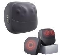 CSQDXIN Shiatsu - Massaggiatore per la schiena con massaggiatore termico senza fili per collo e spalle, cuscino riscaldante su entrambi i lati per vita e addome, impastare 3D, cuscino per massaggio