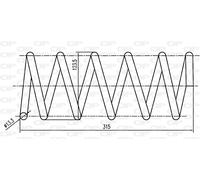 CSR9035.02 OPEN PARTS Molla autotelaio per FIAT
