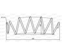 CSR9046.02 OPEN PARTS Molla autotelaio per CITROËN