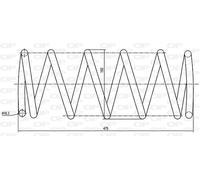CSR9047.02 OPEN PARTS Molla autotelaio per CITROËN,FIAT,PEUGEOT