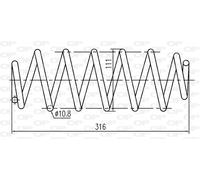 CSR9066.00 OPEN PARTS Molla autotelaio per FORD