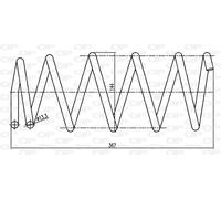 CSR9134.00 OPEN PARTS Molla autotelaio per NISSAN,RENAULT