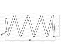 CSR9136.00 OPEN PARTS Molla autotelaio per VOLVO