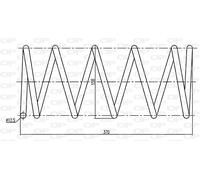 CSR9178.00 OPEN PARTS Molla autotelaio per PEUGEOT