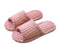 CSSHNL Ciabatte Estive Coppia Pantofole Open Toe Uomo Donna Indoor Antiscivolo Traspirante Camera da letto silenziosa Scarpe da casa Autunno Inverno Primavera(Pink,42-43)