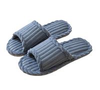 CSSHNL Ciabatte Estive Coppia Pantofole Open Toe Uomo Donna Indoor Antiscivolo Traspirante Camera da letto silenziosa Scarpe da casa Autunno Inverno Primavera(Grey,36-37)