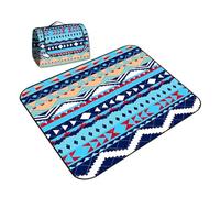 CSSHNL Coperta da picnic Stuoia da picnic ispessita, stuoia e campeggio 200x200,0 cm, grande coperta spiaggia, estiva all'aperto con maniglia(Color-56)